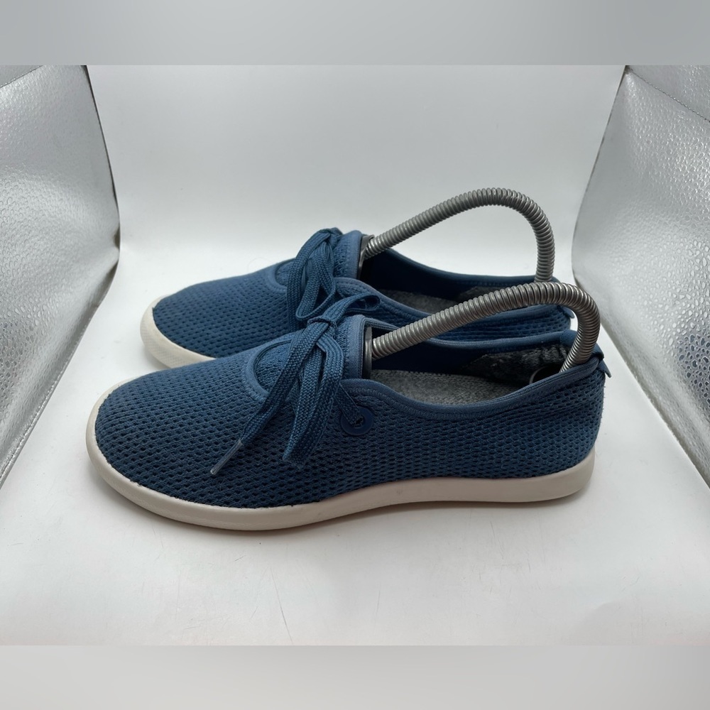 Allbirds Tree Skippers Womens Blue Knit Sneakers Size 7